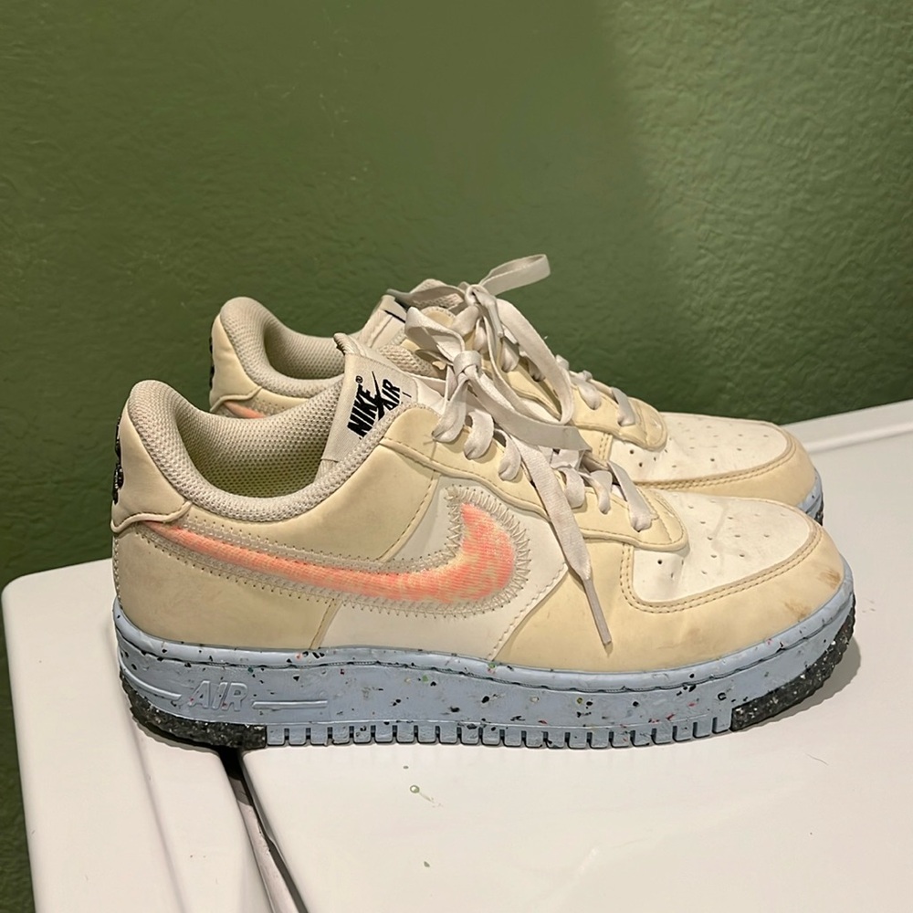 Nike Air Force 1 Crater 'Coconut Milk' DH0927-100. Women’s 7. Gently used.